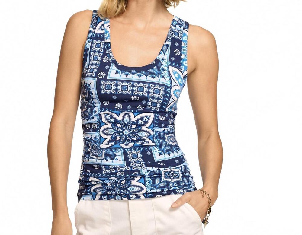 NEW RAMY BROOK indie tank top in navy piazza
